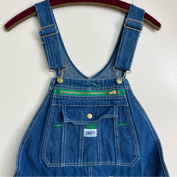 Liberty Denim Cut Off Shorts Overalls size 32 - Picture 2 of 12